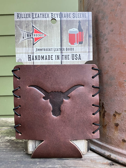 Leather Koozie - Cattle