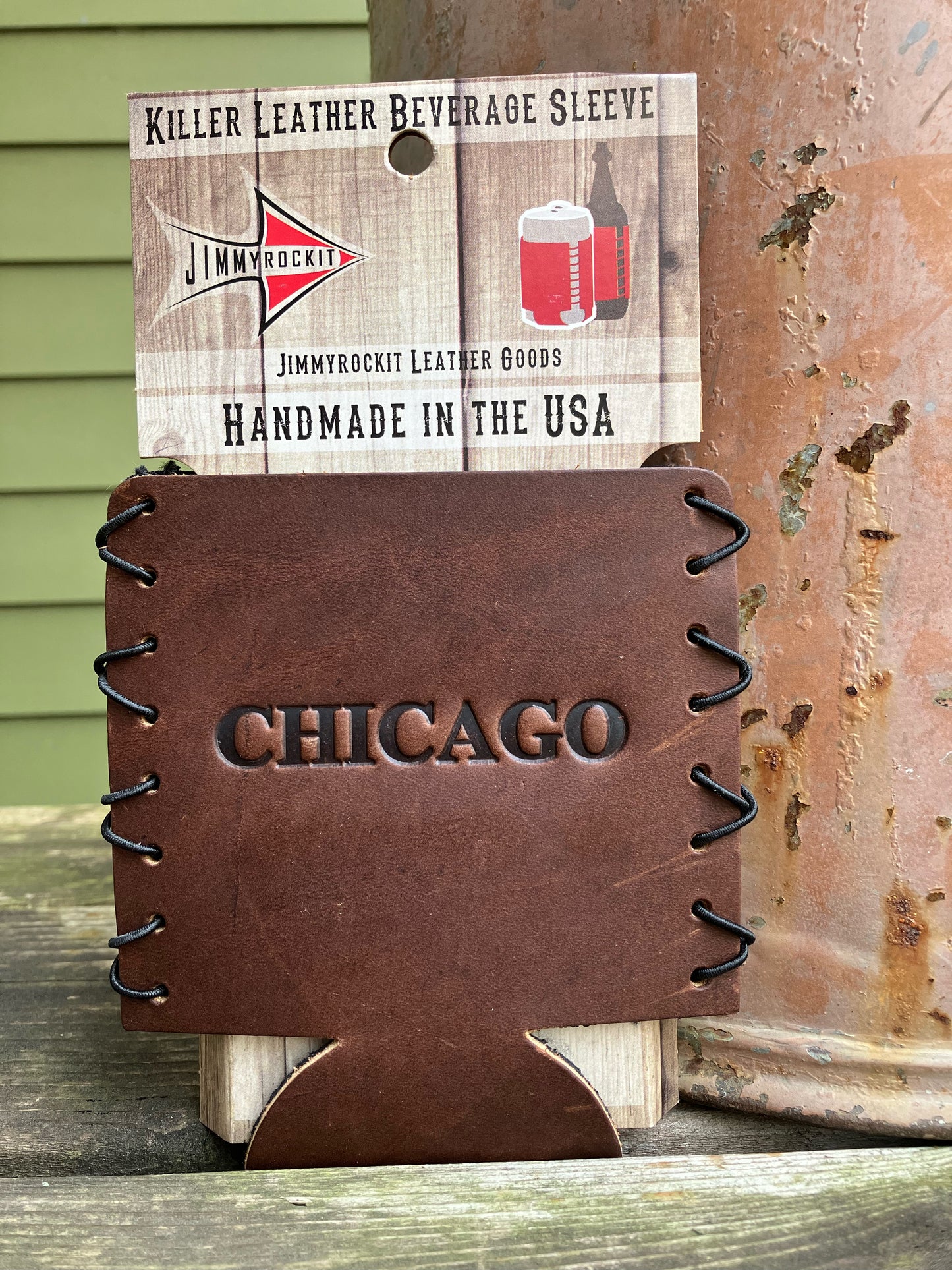 Leather Koozie - Chicago