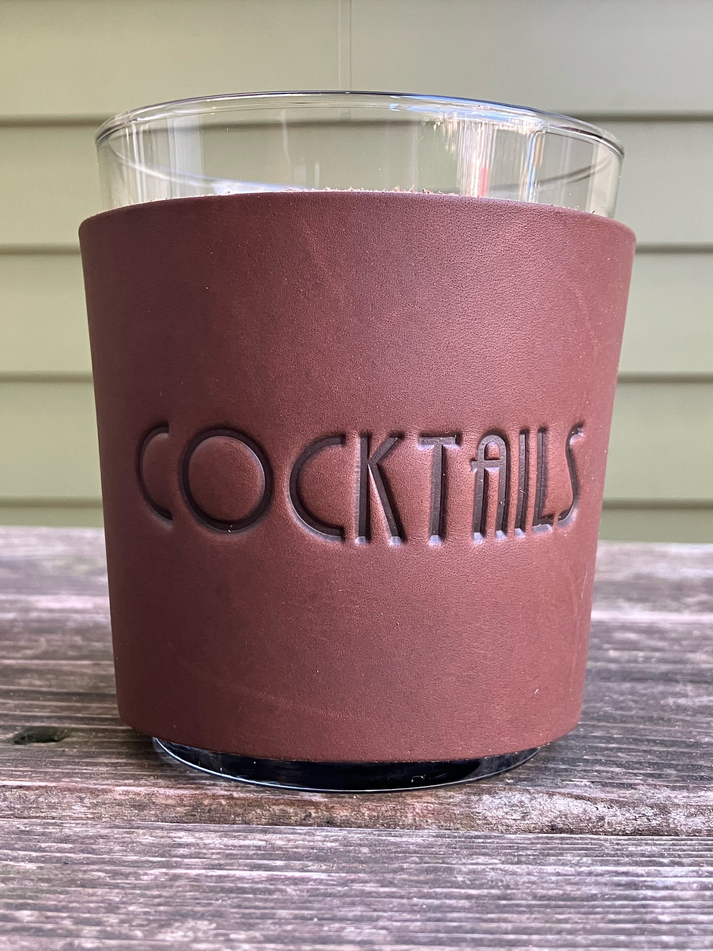 Leather Wrapped Whiskey Glass - Cocktails