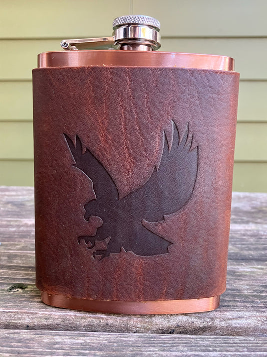 Leather Flask - Eagle