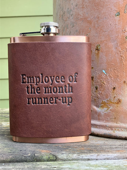 Leather Flask - Employee of the Month Runner-Up