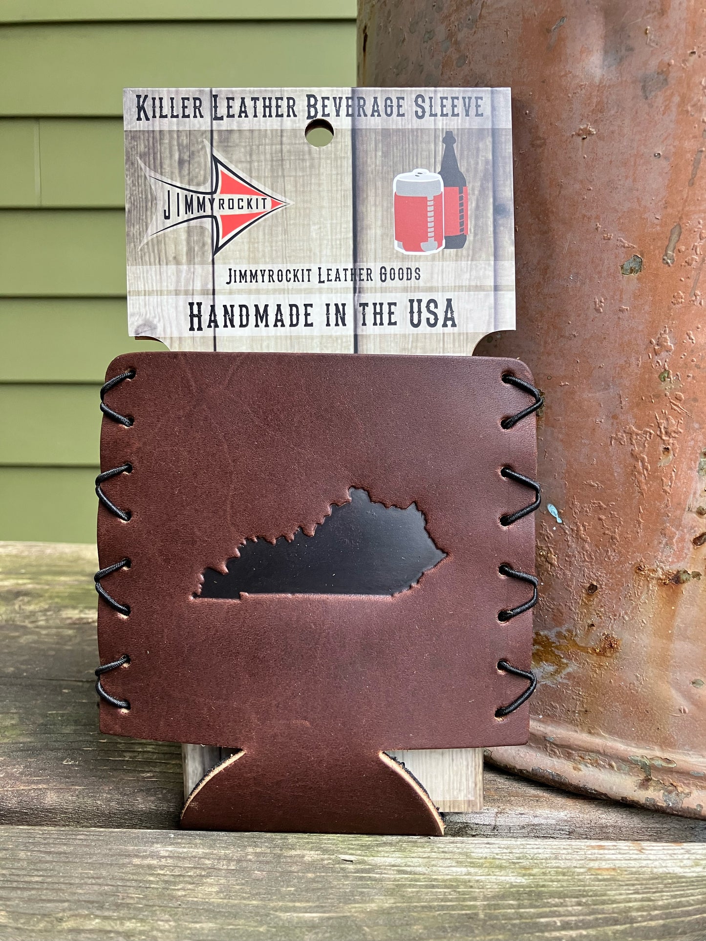 Leather Koozie - Kentucky