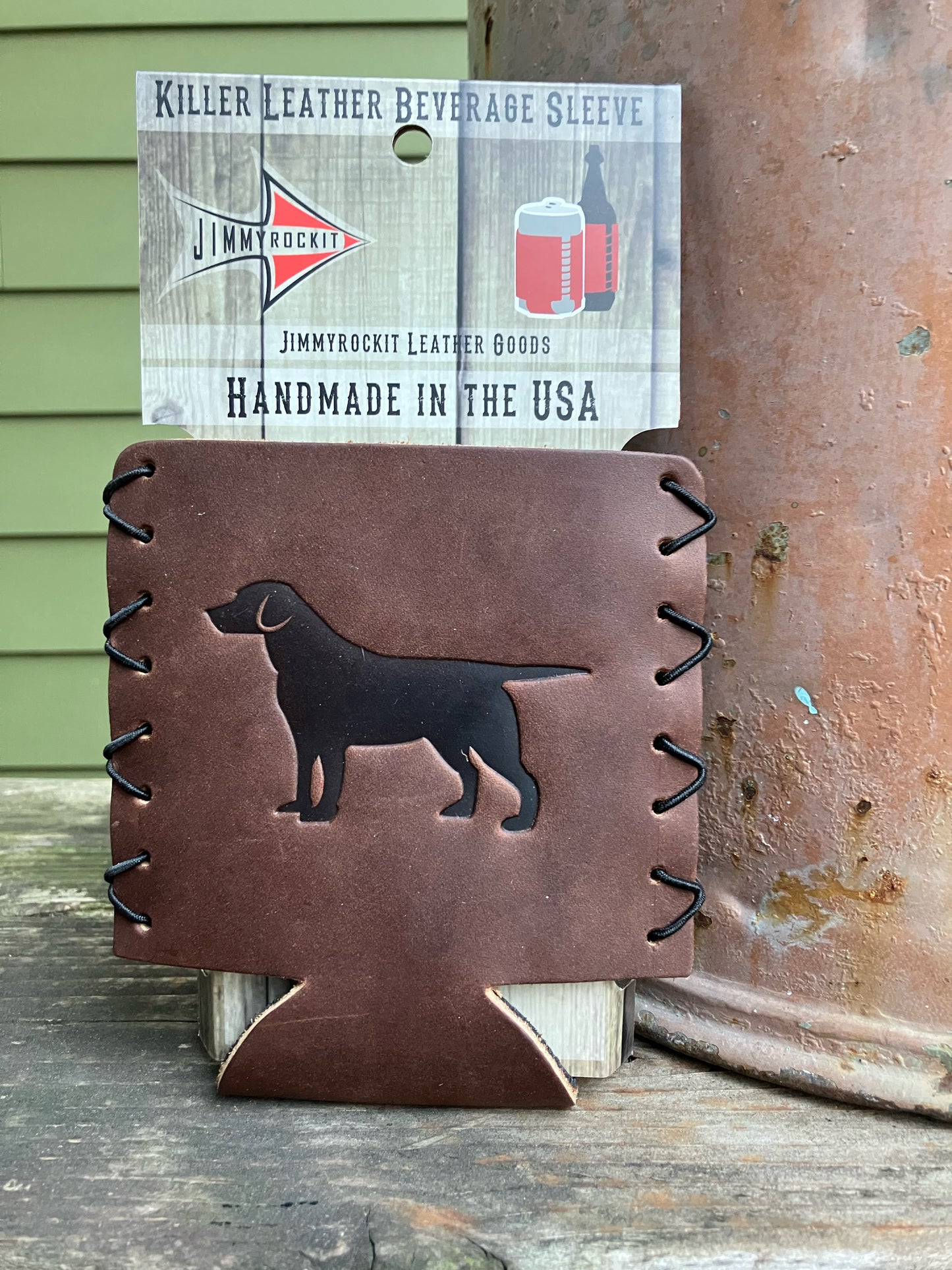 Leather Koozie - Labrador Retriever