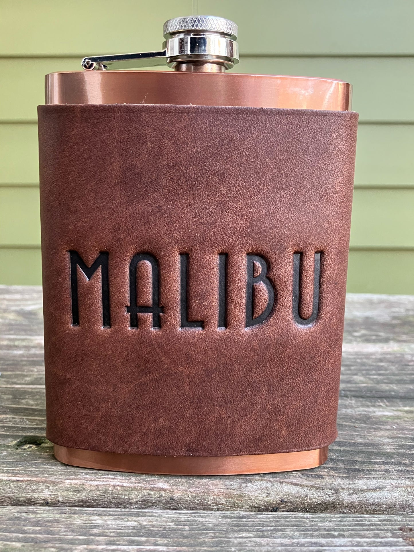 Leather Flask - Malibu