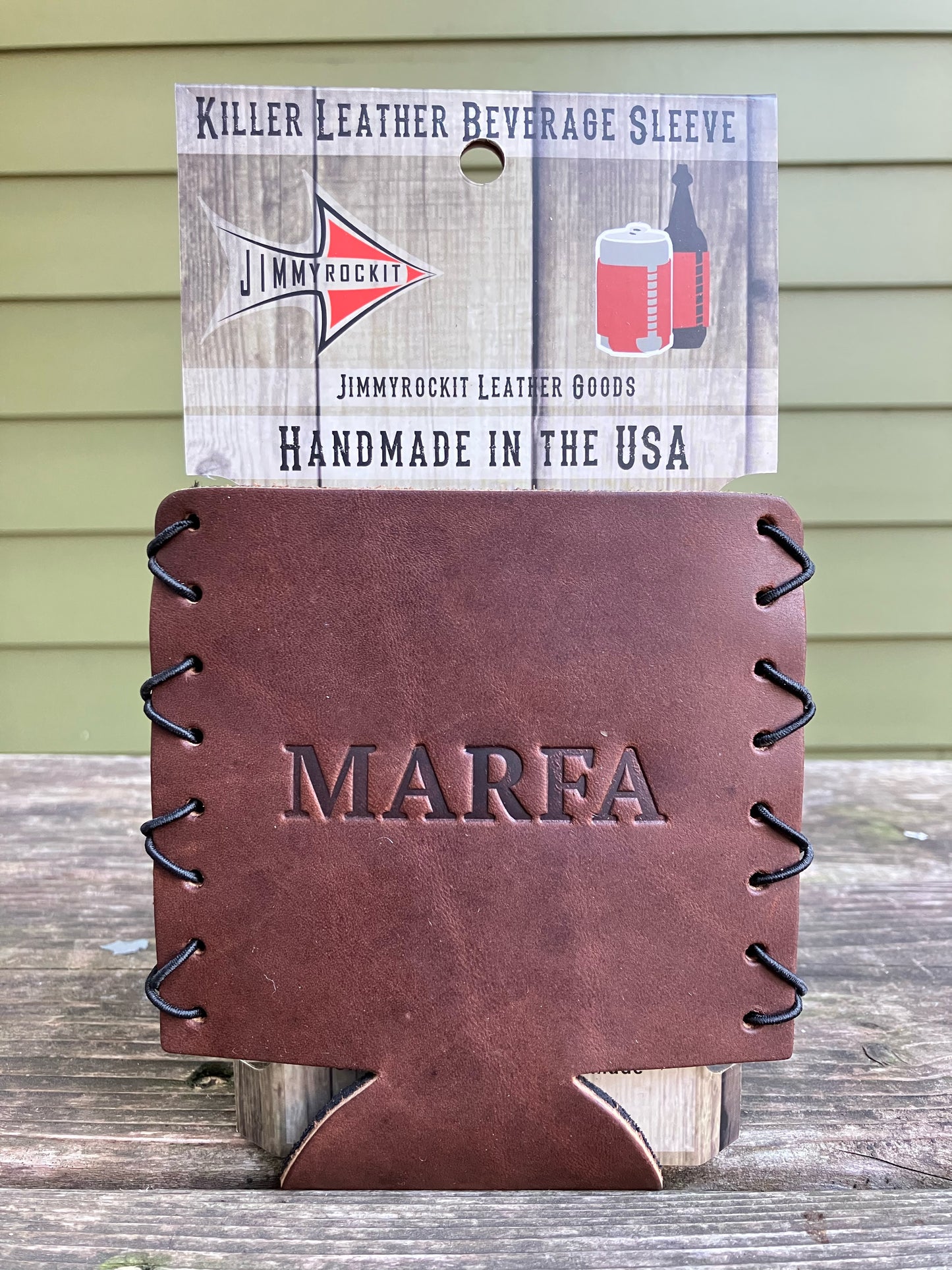 Leather Koozie - Marfa