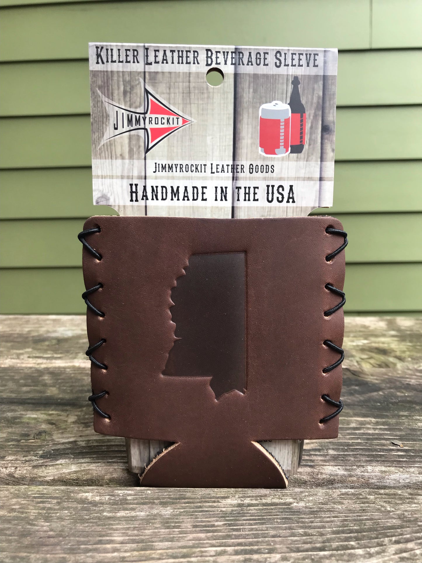 Leather Koozie - Mississippi