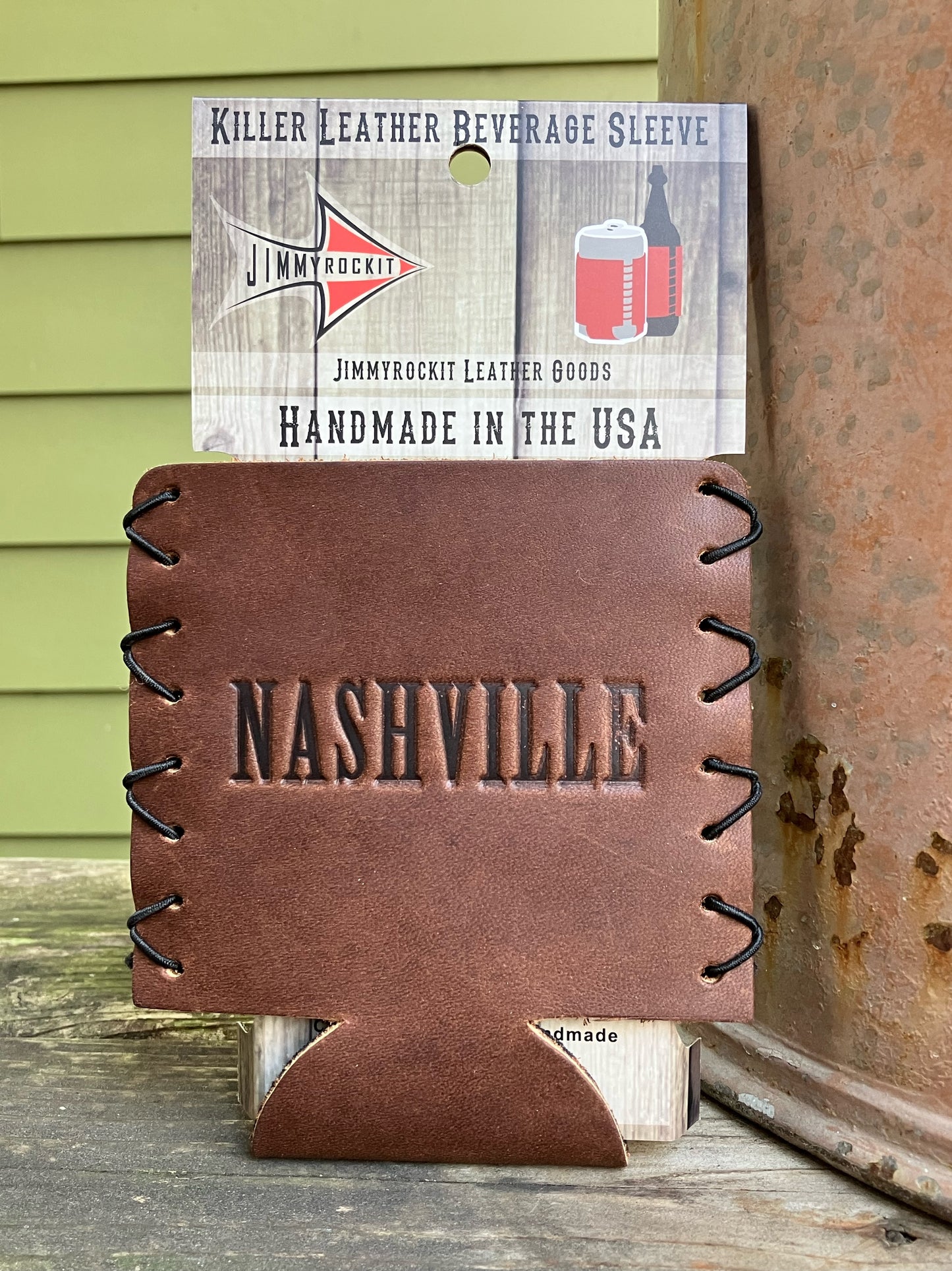 Leather Koozie - Nashville