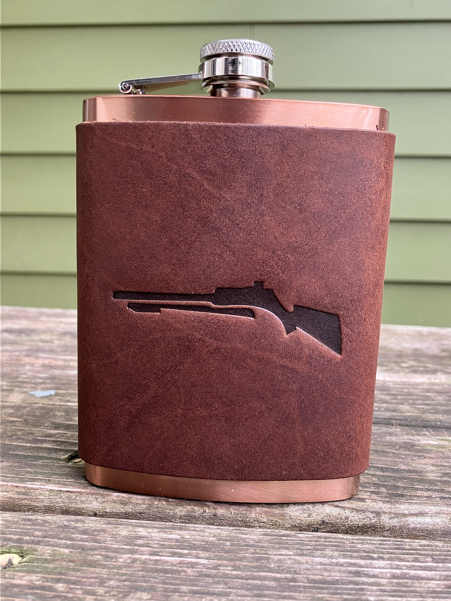 Leather Flask - Rifle