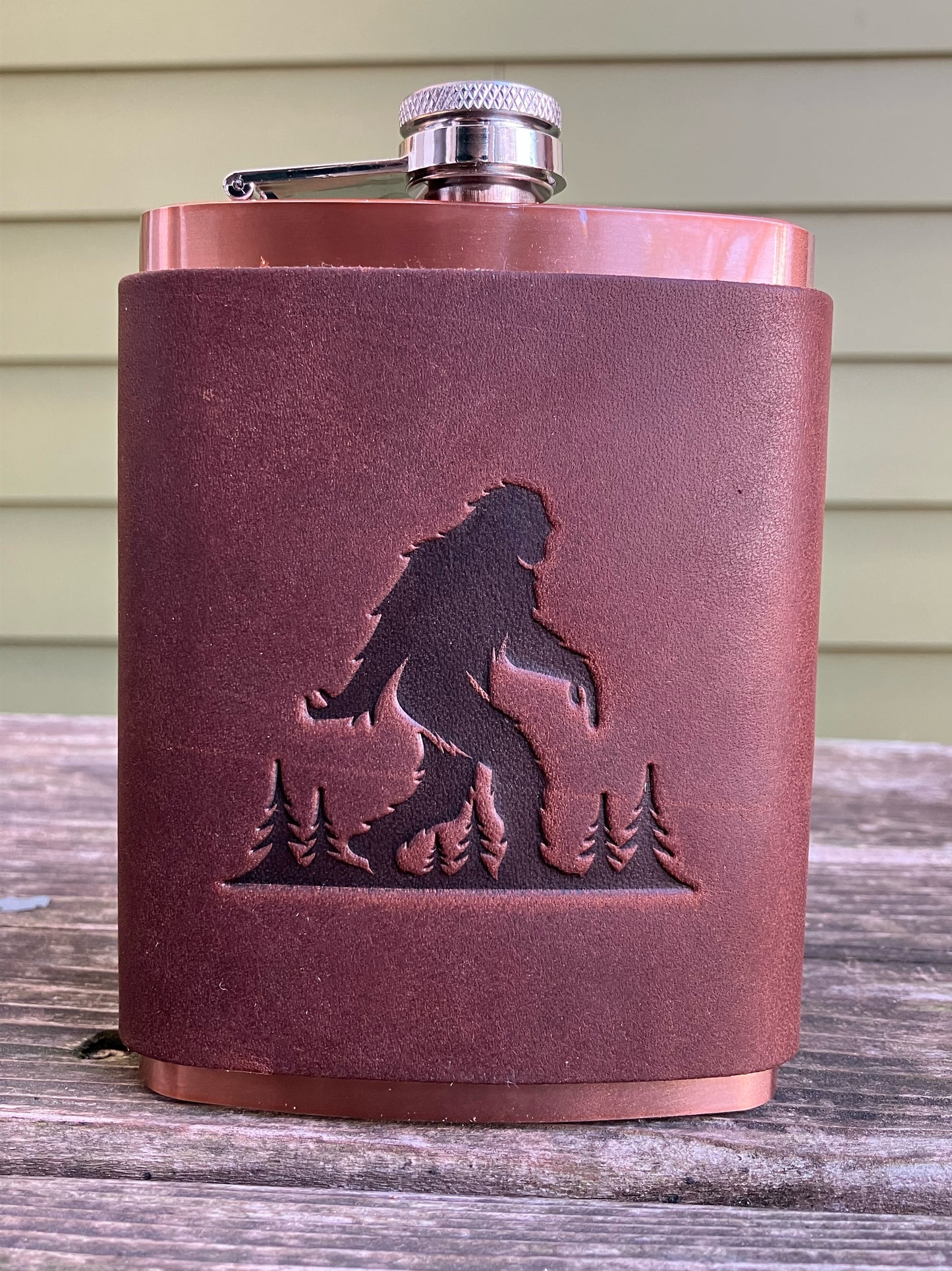 Leather Flask - Sasquatch