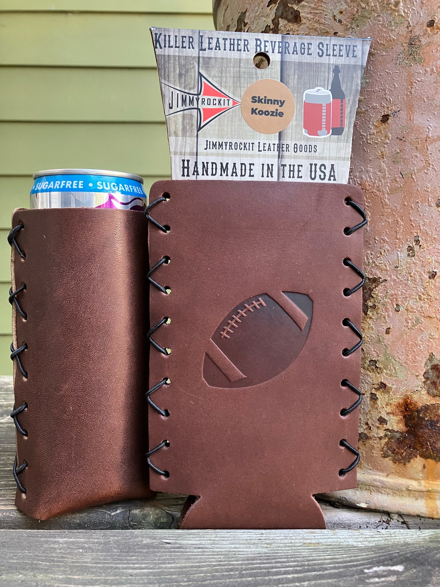 Slim Can Cooler - Football