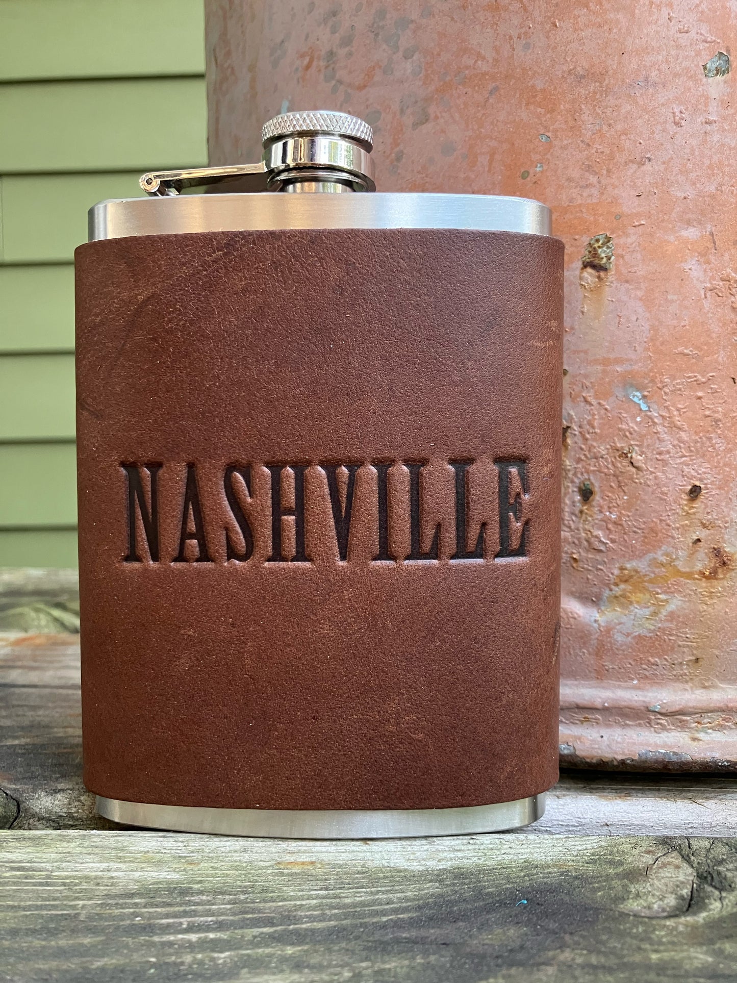 Leather Flask - Nashville