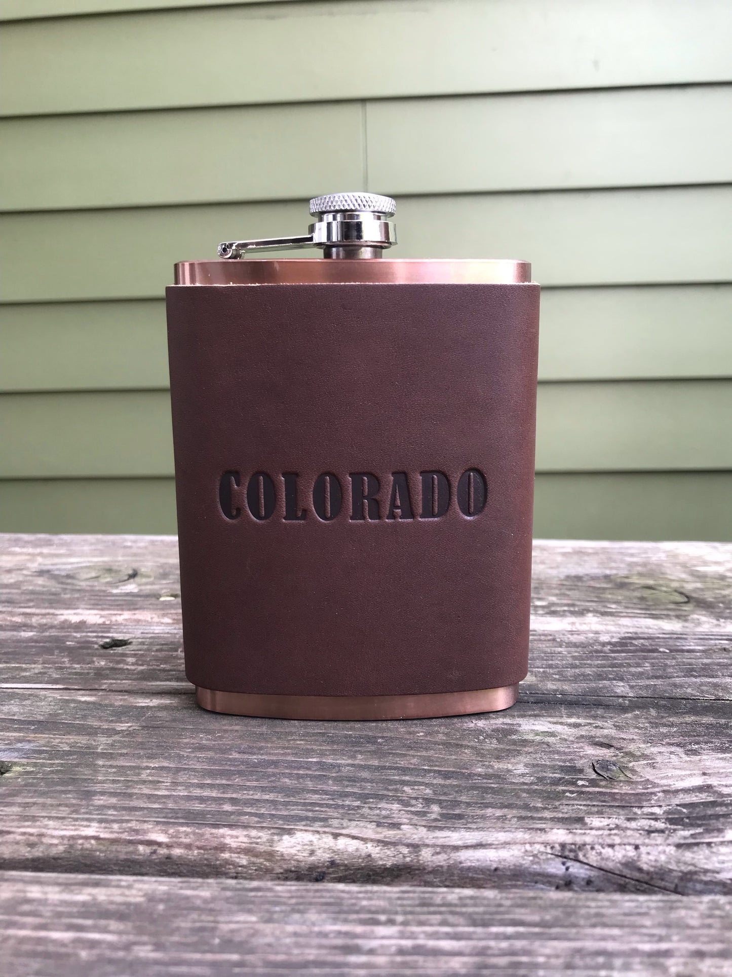 Leather Flask - Colorado