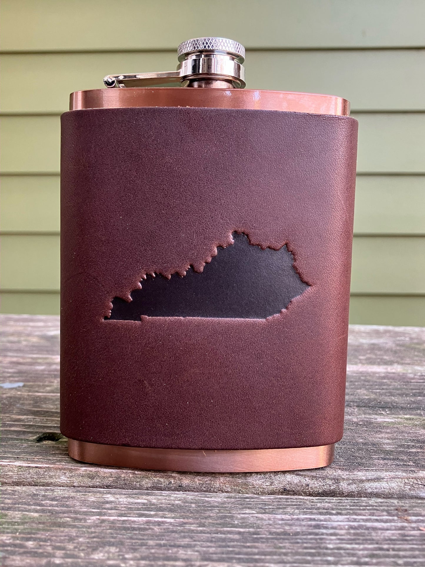 Leather Flask - Kentucky