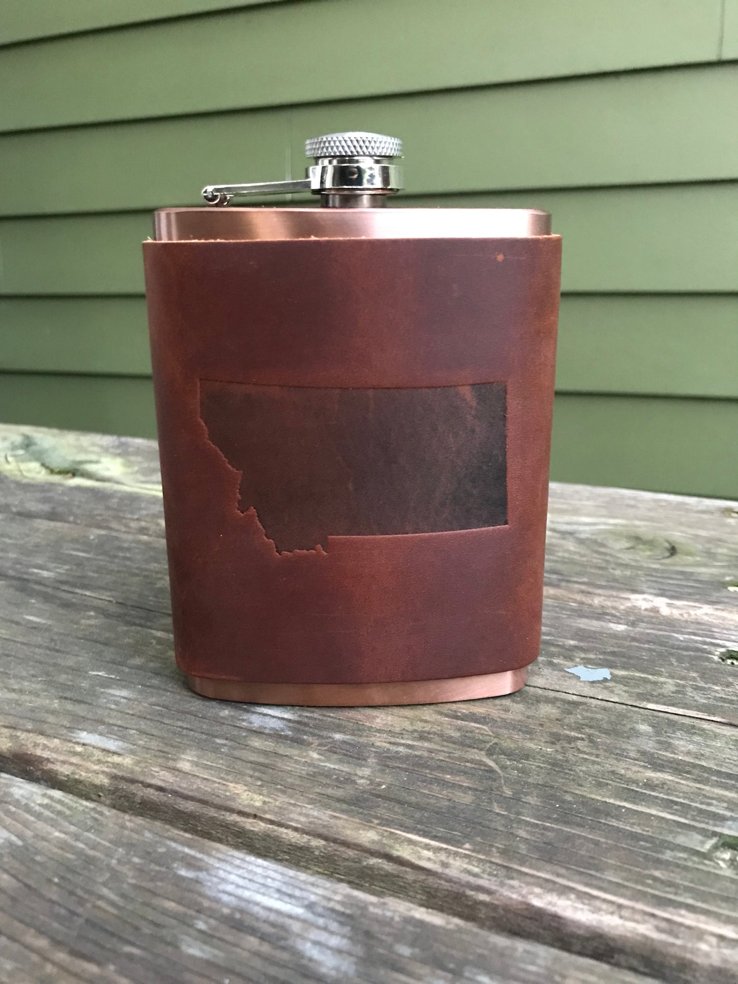 Leather Flask - Montana