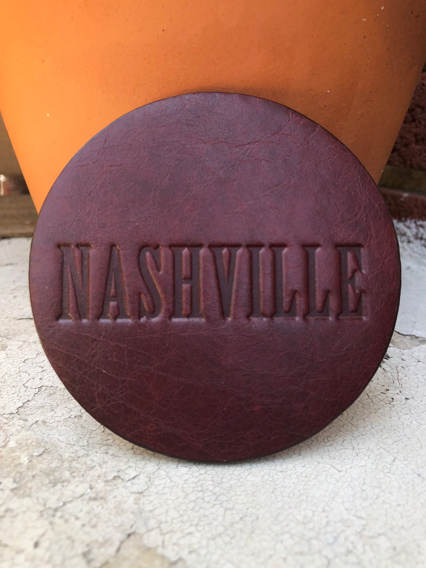 Leather Coaster - Nashville