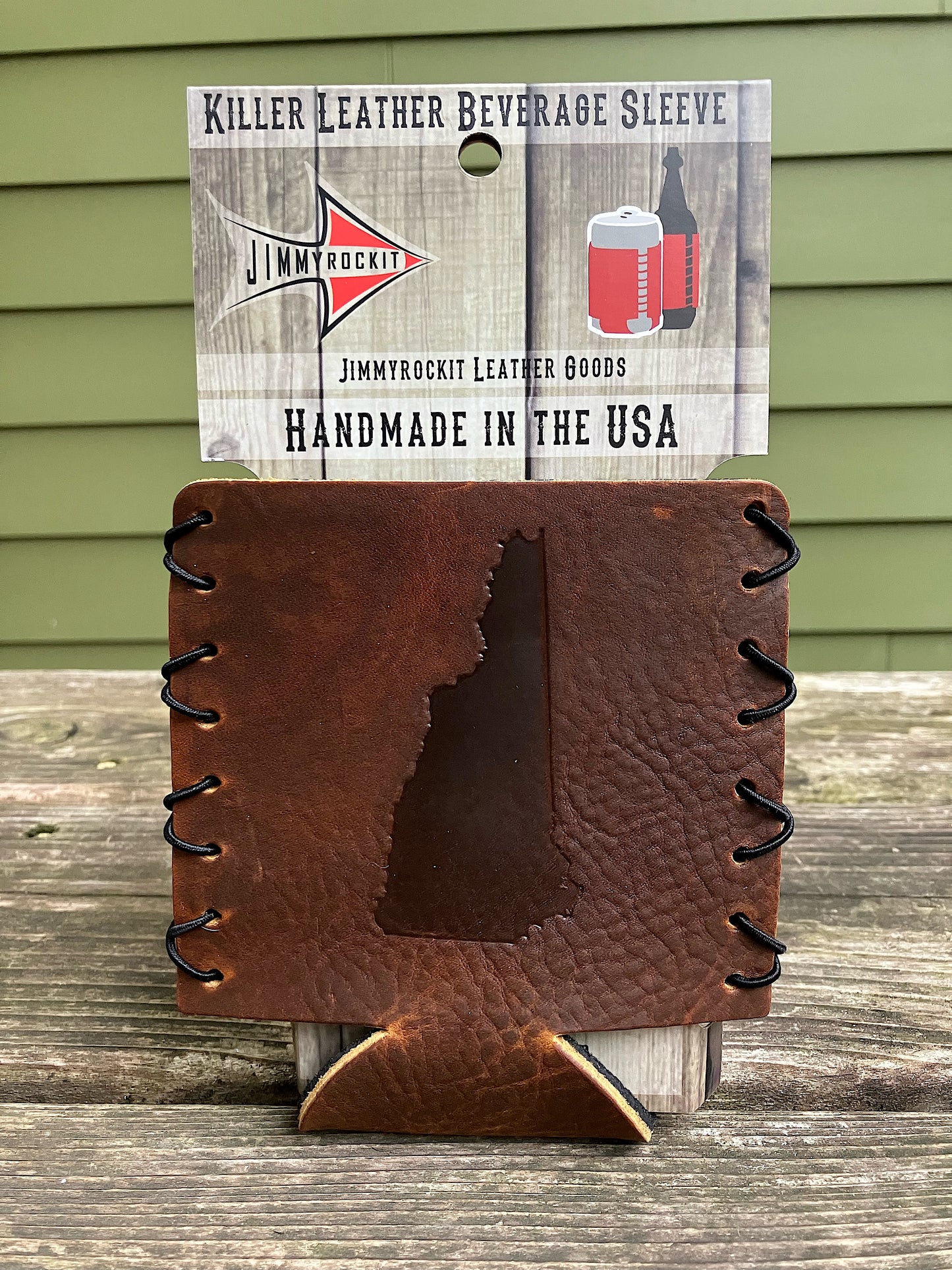 Leather Koozie - New Hampshire