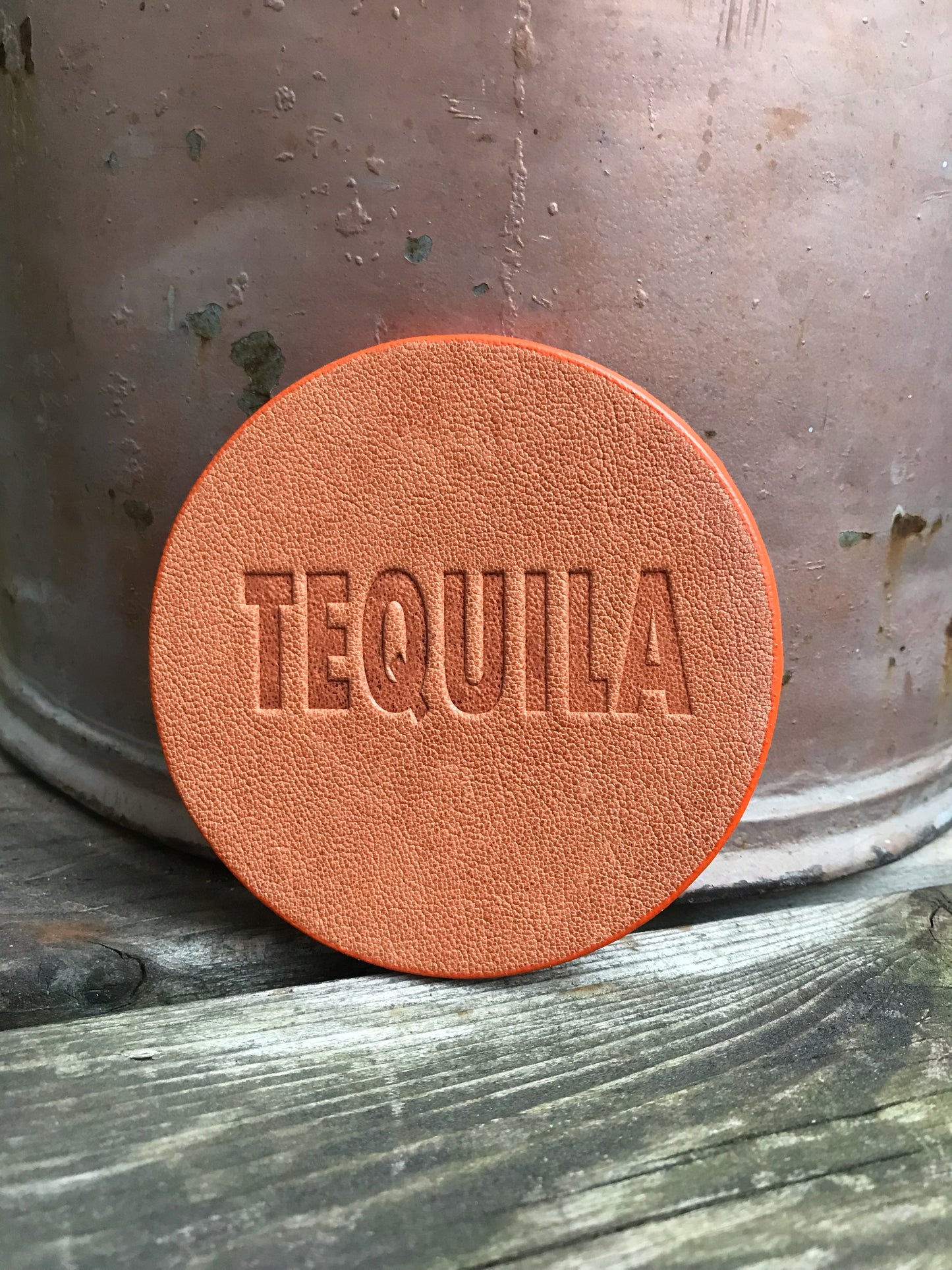 Leather Coaster - Tequila