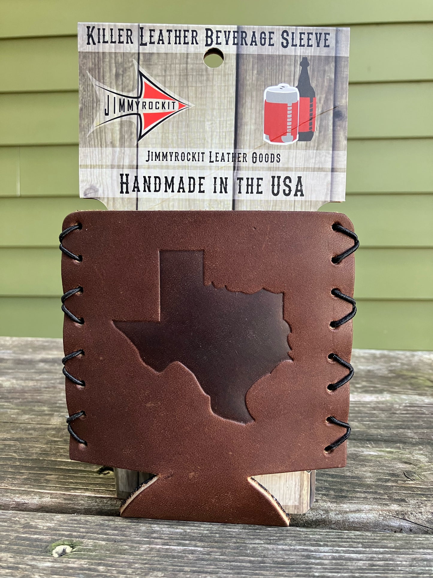 Leather Koozie - Texas