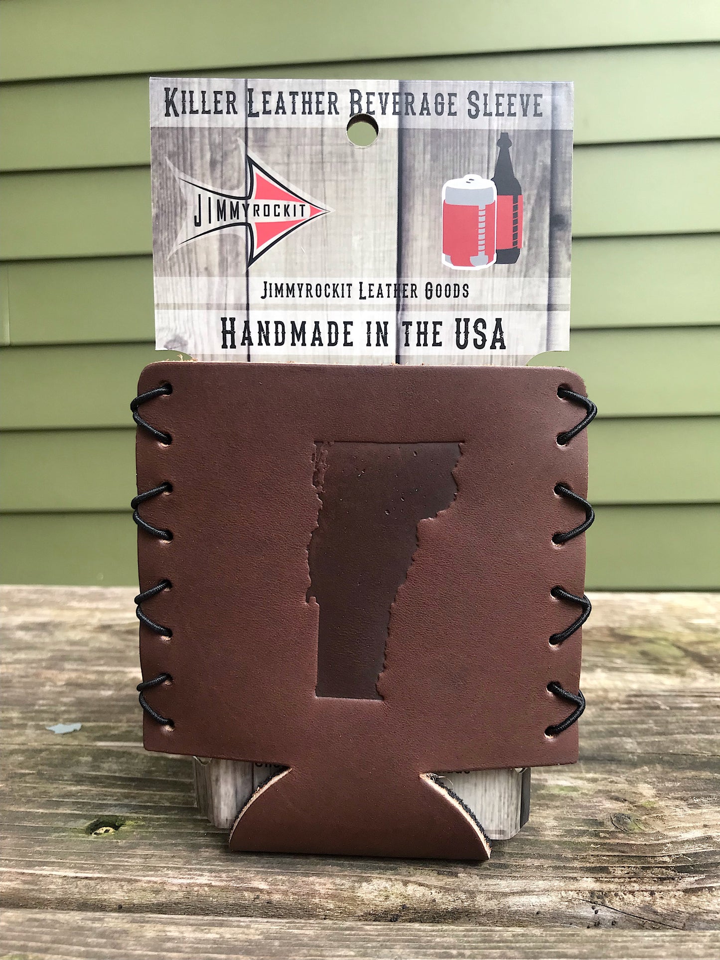 Leather Koozie - Vermont